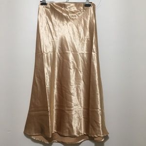 Gold Midi Skirt